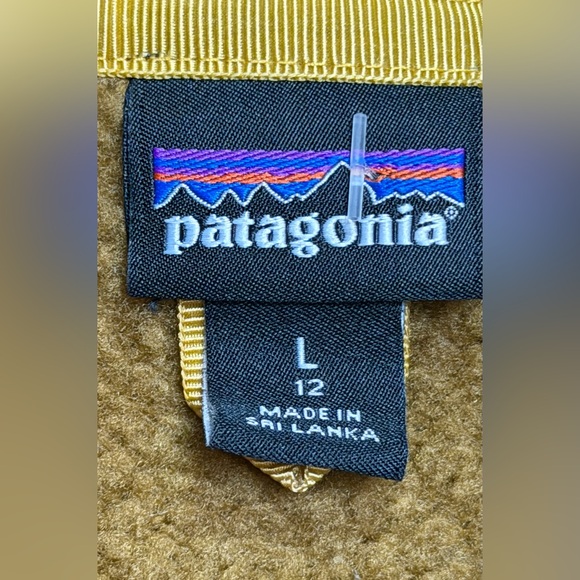 Patagonia Kids' Retro Pile Fleece Jacket Mulch Brown Youth Boy or Girl 12 - Picture 4 of 6